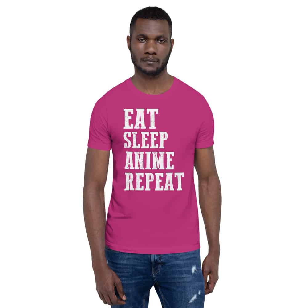 Shop Loudpig Eat Sleep Anime Repeat T-shirt anime 2