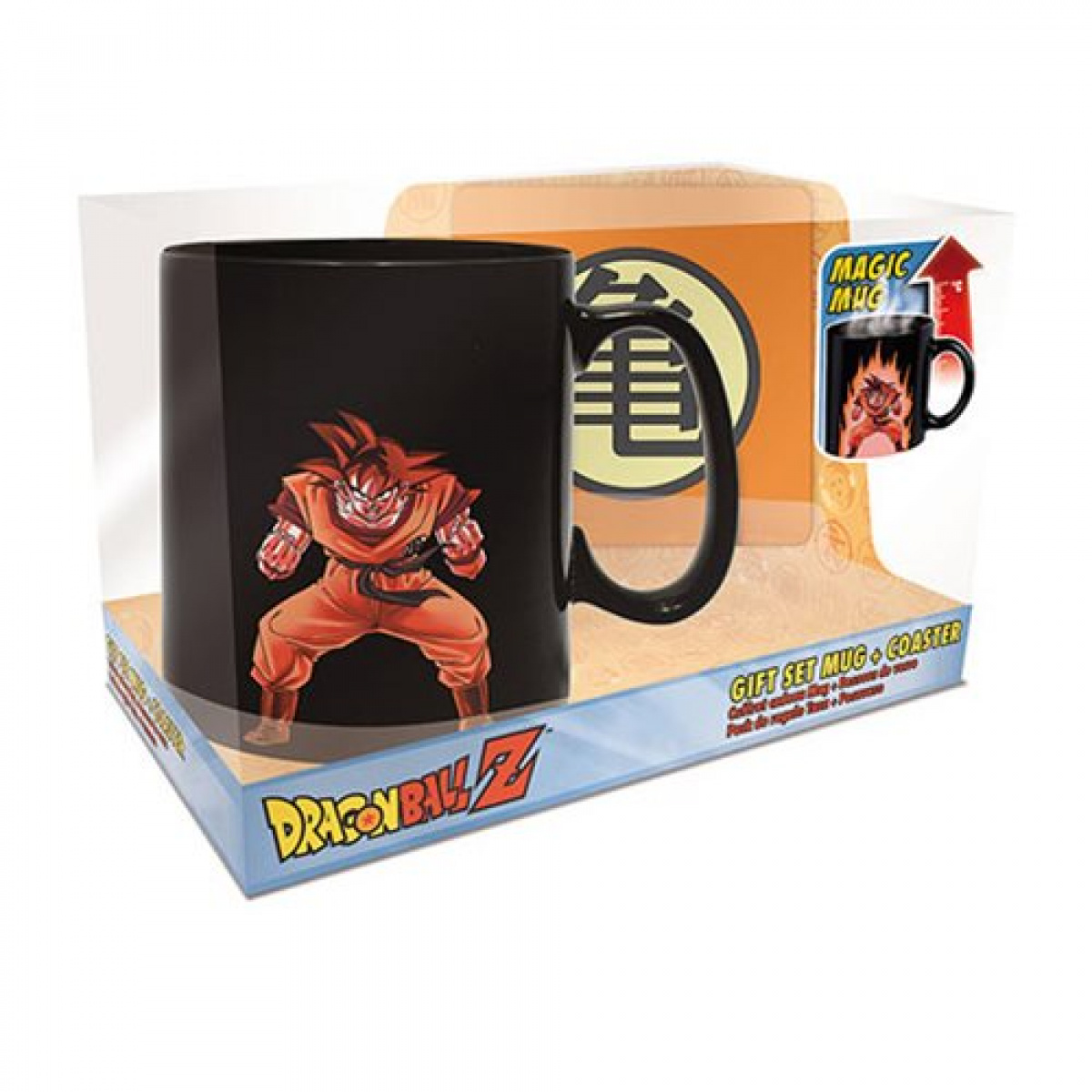 Dragon Ball Z Goku Heat-Change Mug and Coaster Gift Set
