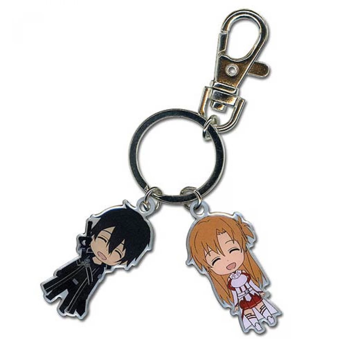 Sword Art Online Kirito and Asuna Metal Keychain