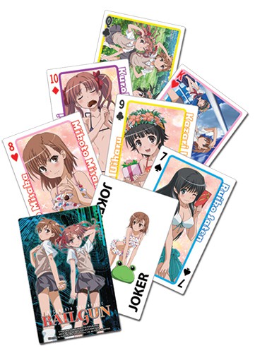 Shop A Certain Scientific Railgun Playing Cards anime