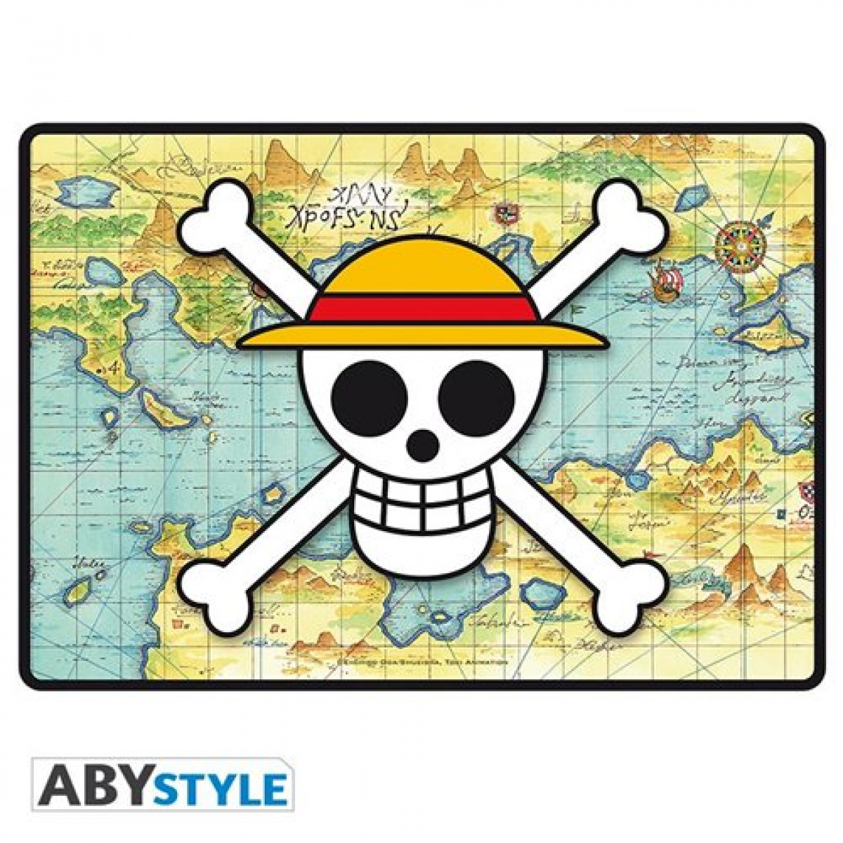 Shop One Piece Skull with Map Gaming Mousepad anime