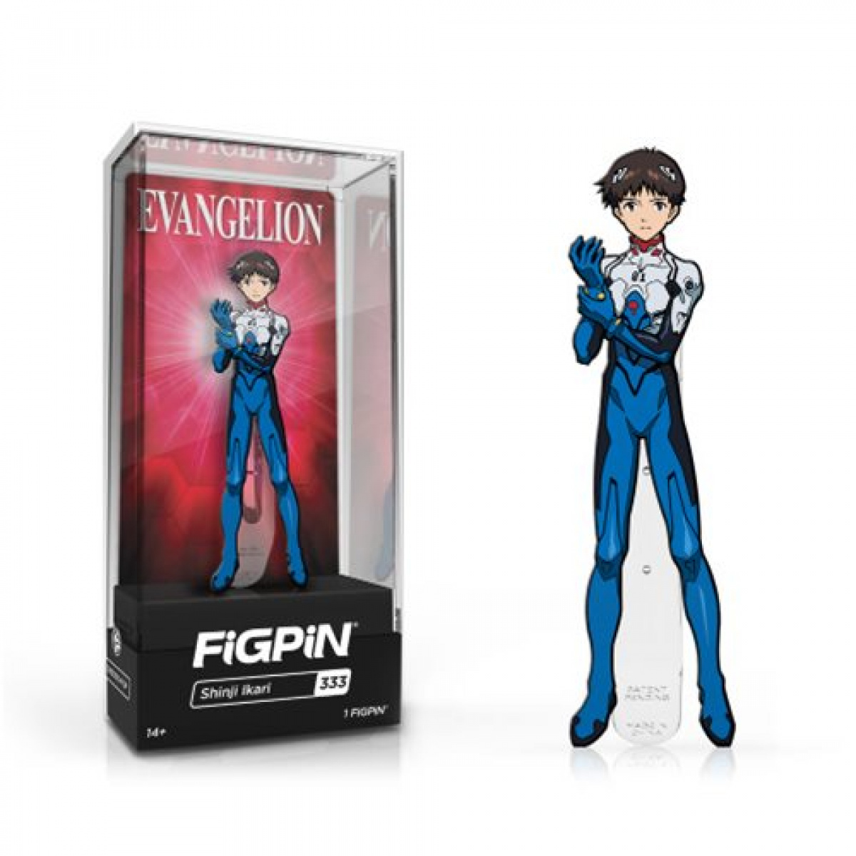 Shop Neon Genesis Evangelion Shinji Ikari FiGPiN Enamel Pin anime