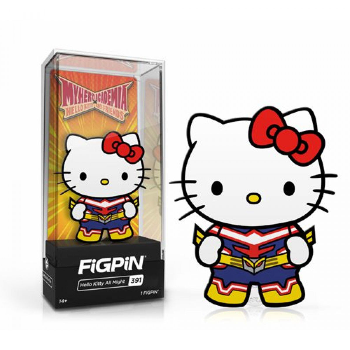 My Hero Academia x Sanrio Hello Kitty All Might FiGPiN Classic Pin