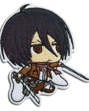 Shop Attack On Titan S2 – Mikasa Chibi Embroidered Patch anime