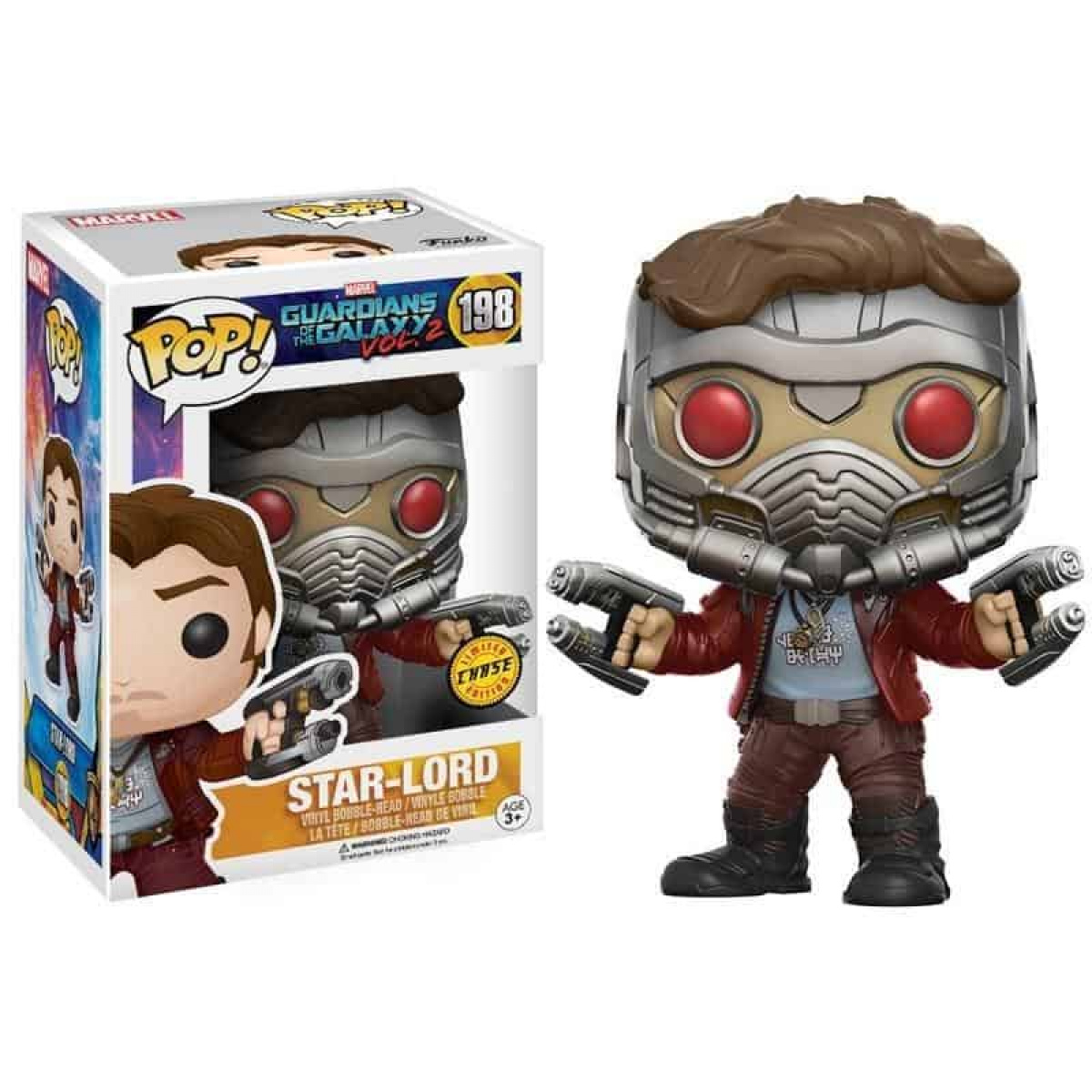 Shop Funko Pop! Guardians of the Galaxy Vol. 2 Star-Lord (Chase) Pop! Vinyl Figure anime