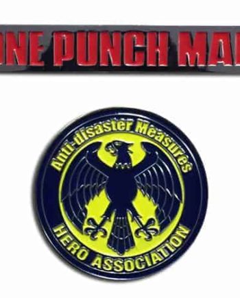Shop One Punch Man Hero Association & OPM Logo Pin Set anime