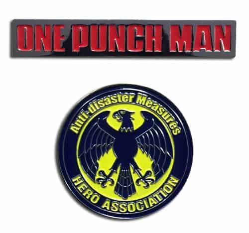 Shop One Punch Man Hero Association & OPM Logo Pin Set anime