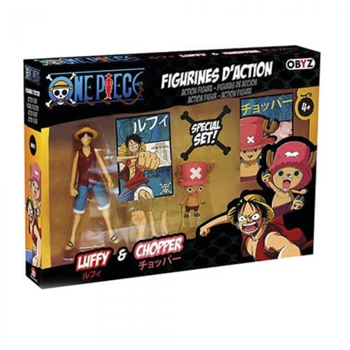 One Piece Luffy and Chopper 5" Action Figure Set