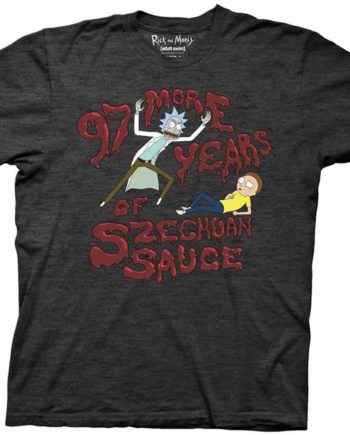 Shop Rick and Morty 97 More Years Of Szechuan Sauce Crew T-Shirt anime