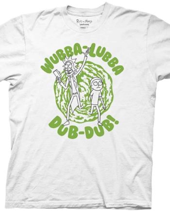 Shop Rick and Morty Wubba Lubba Portal Crew T-Shirt anime