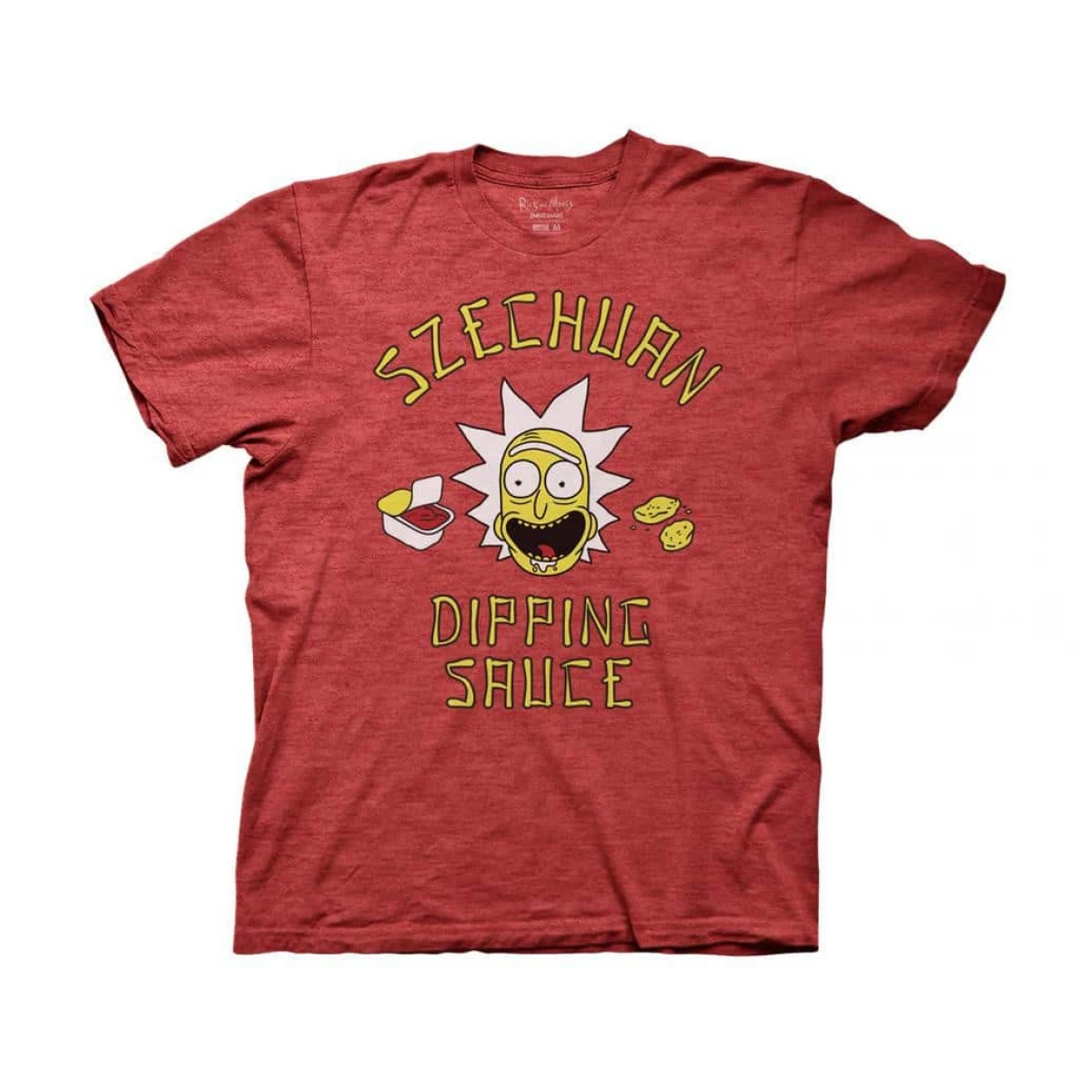 Rick and Morty Rick's Szechuan Dipping Sauce Plus Crew T-Shirt
