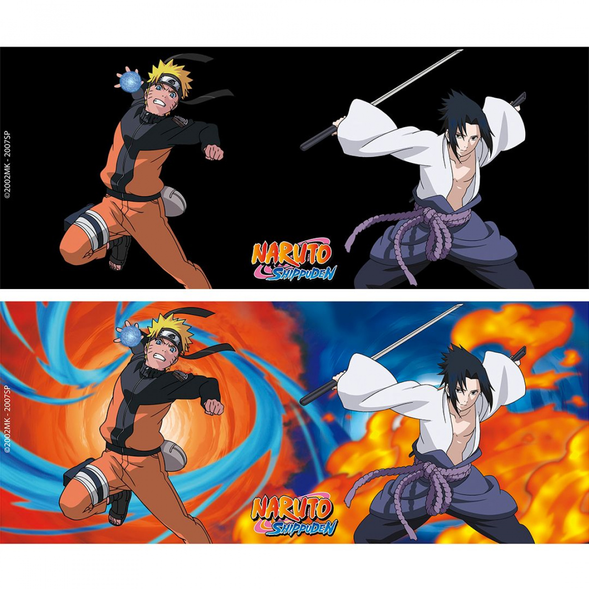 Shop Naruto Shippuden Naruto and Sasuke Magic Mug and Coaster Gift Set anime 2