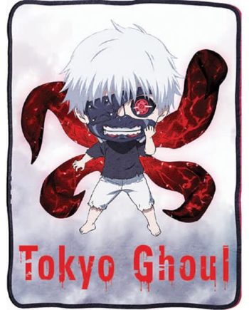Shop Tokyo Ghoul Chibi Ken Kaneki Fleece Throw anime