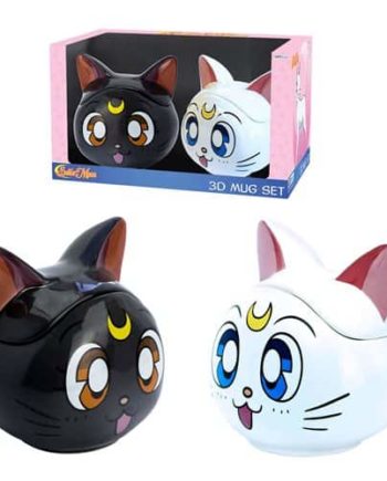 Shop Sailor Moon Luna and Artemis 3D Mugs Gift Set anime